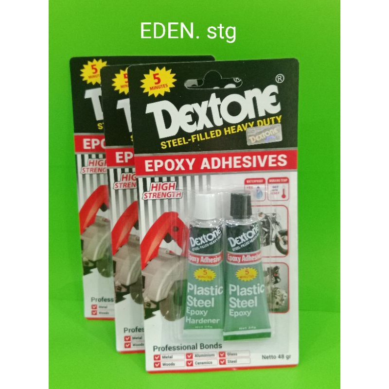 

Dextone Lem Besi Epoxy plastic steel 5 menit 48 gram