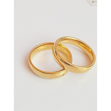 Cincin Titanium Asli Anti Karat Cantik Wanita Imitasi emas putih Bling-Bling Kekinian Couple Berlian