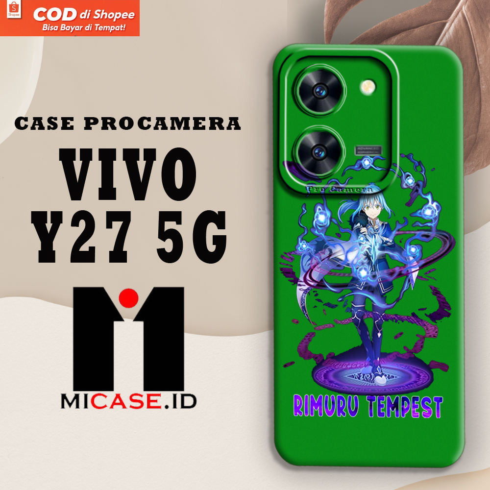Case Pro Camera VIVO Y27 5G - Casing VIVO Y27 5G Fashion Case Terbaru 2023 MI.CASE [ ANIME RIMURU ] 