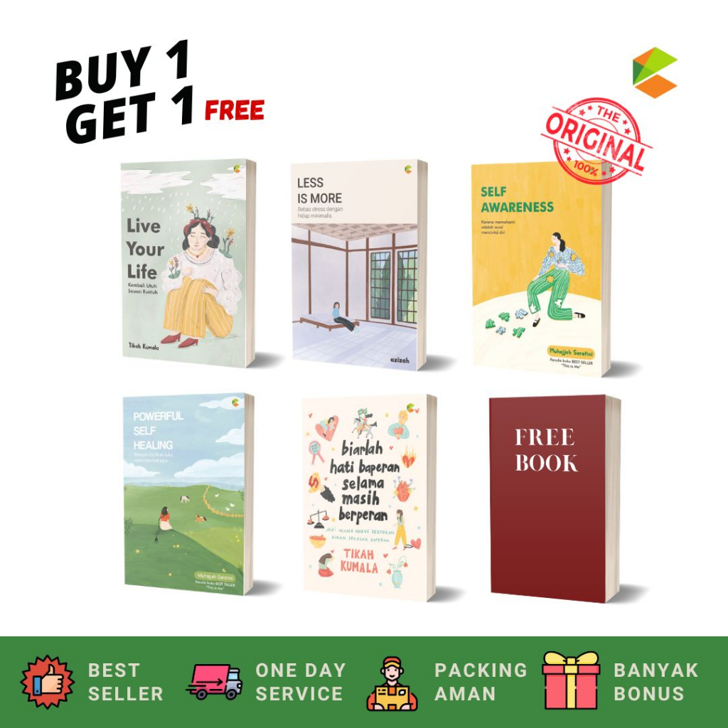 BUY 1 GET 1 FREE - Buku Self Improvement - Original