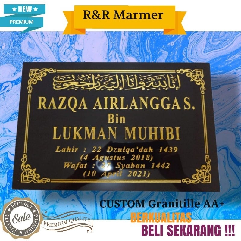 Batu nisan GRANIT varian CUSTOM