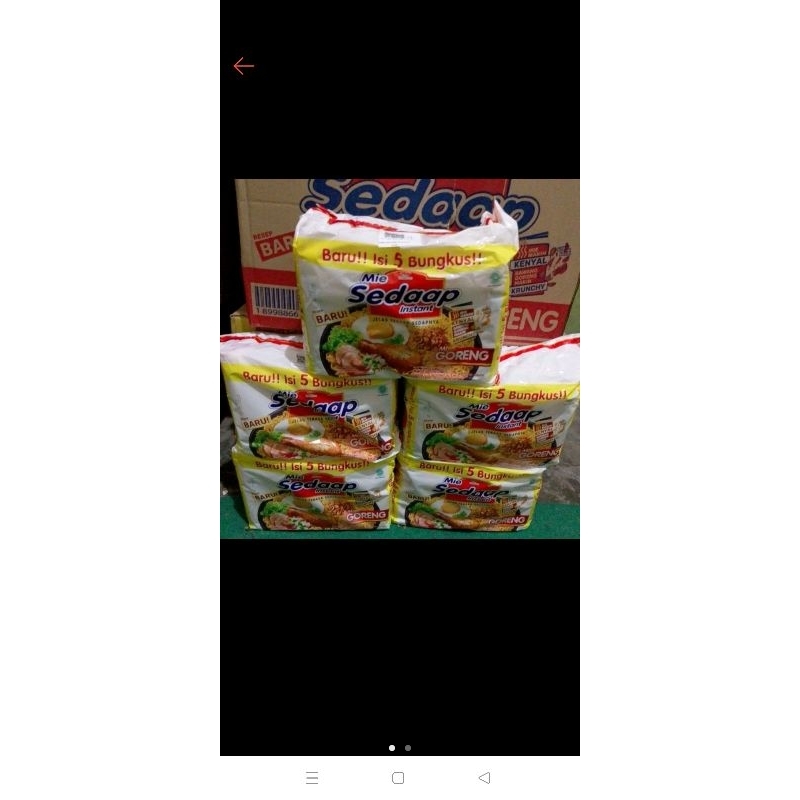 

Mie sedaap isi 5 isi 2 pax