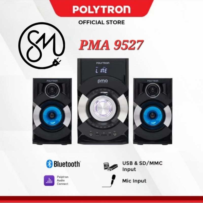 Speaker Multimedia Polytron PMA 9527 Bluetooth PMA9527