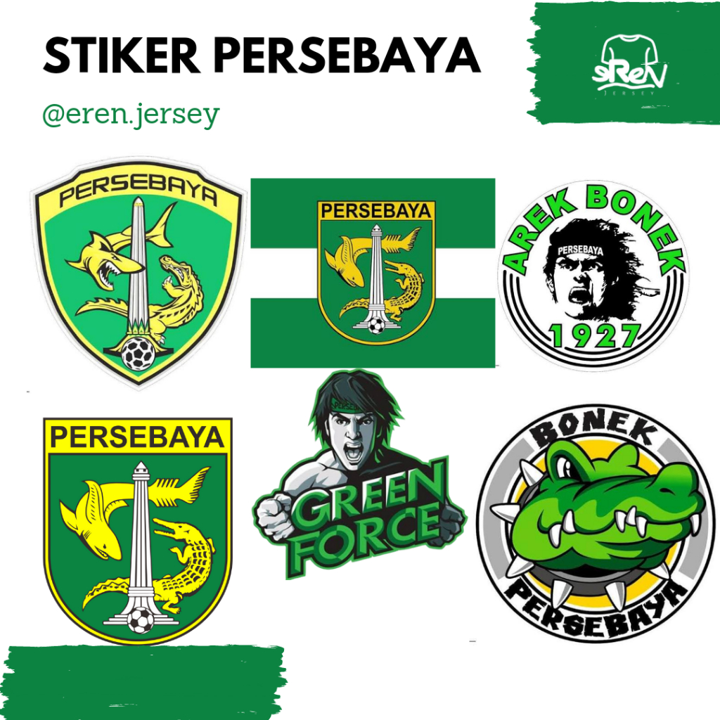 

STIKER CLUB BOLA VERSI PERSEBAYA ANTI AIR VINYL STIKER/ STIKER KACA MOBIL CASING HANDPONE HELEM BOTOL TUMBLR PREMIUM