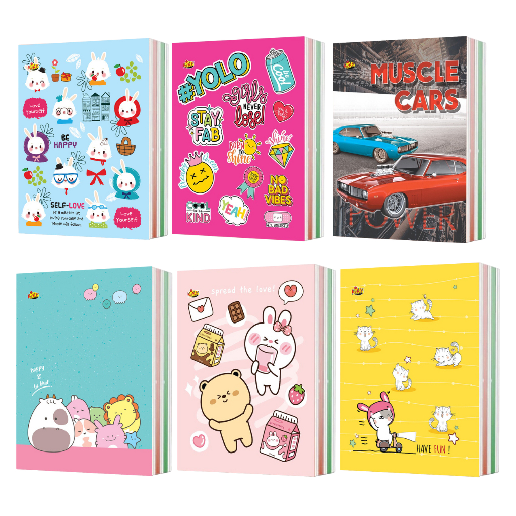 

Buku Tulis KIKY Buku Tulis 26 Lembar / 56 Lembar - 1 Pack isi 10 Buku Motif Random