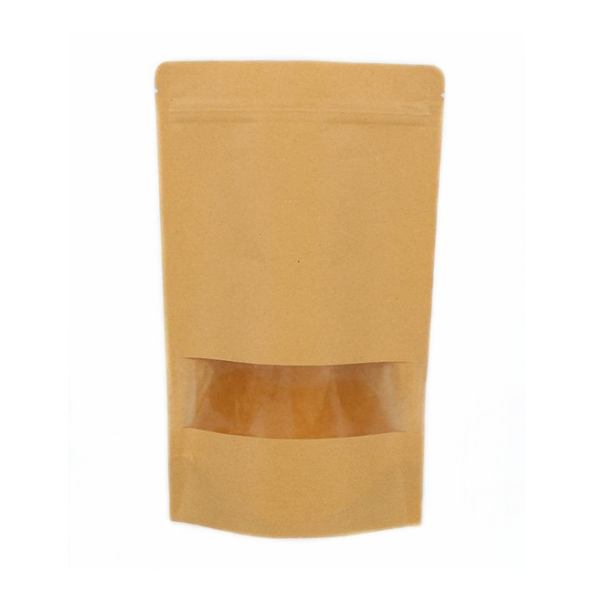 Standing Pouch Kraft Window (Kemasan Kering/Kemasan Kopi)