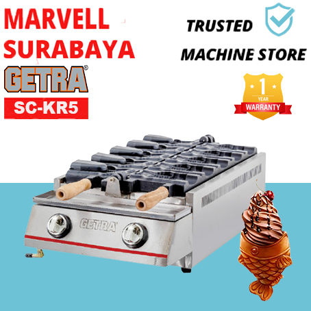 MESIN CETAK WAFFLE IKAN TAIYAKI GETRA SC-KR5 / FISH WAFFLE BAKER