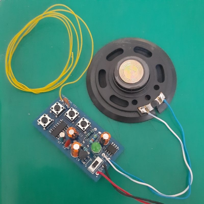 Kit DIY Penerima Radio FM digital tuner receiver + speaker
