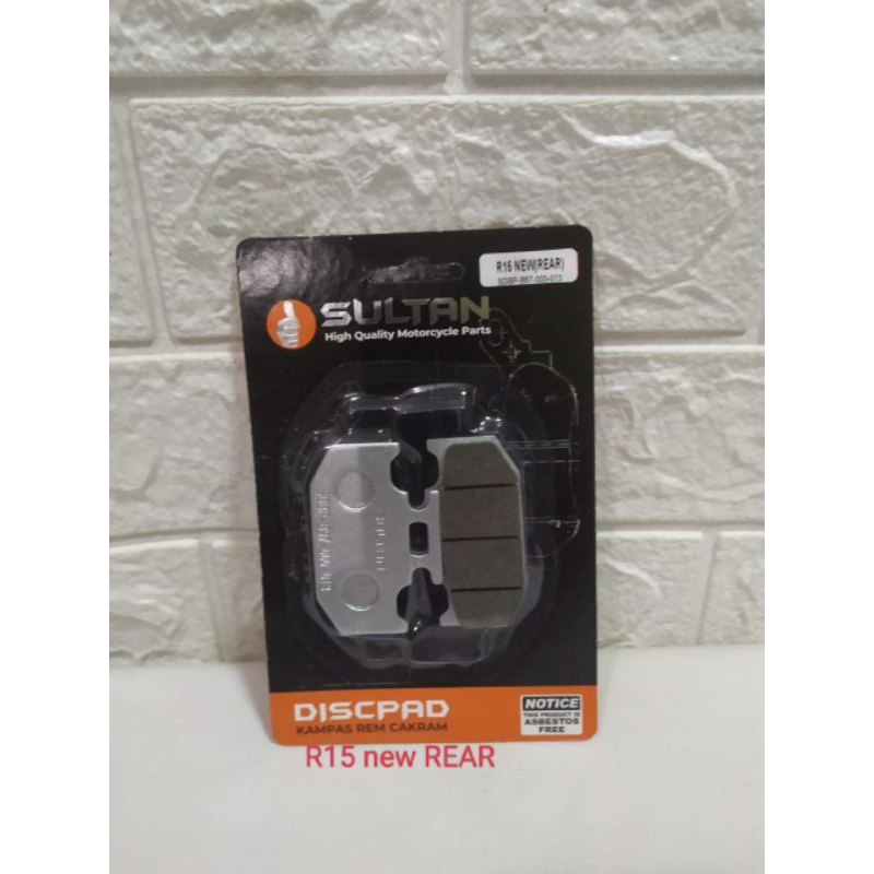 kampas rem cakram belakang Yamaha R15 new V3