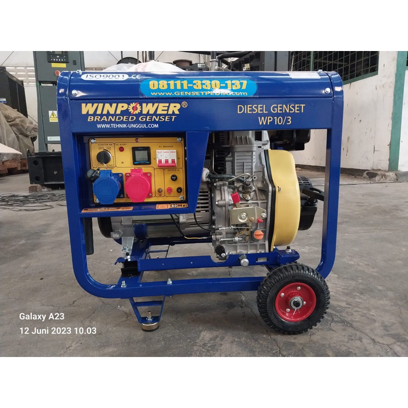 Genset Solar Winpower 10 KVA Max / 8000 Watt / 8 KW - 3 Phase - 7500 Watt / 7,5 KW - Listrik Rumah