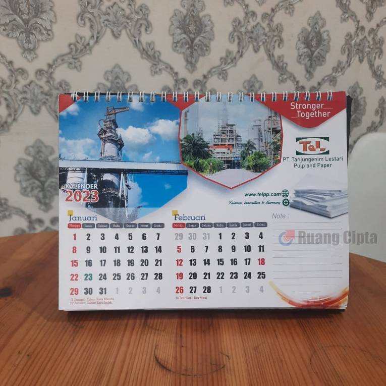 

Kalender Meja Custom/Kalender Duduk Custom