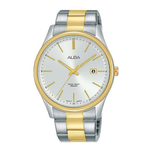 Jam Tangan Alba Pria AS9H54 Kombinasi Gold Original