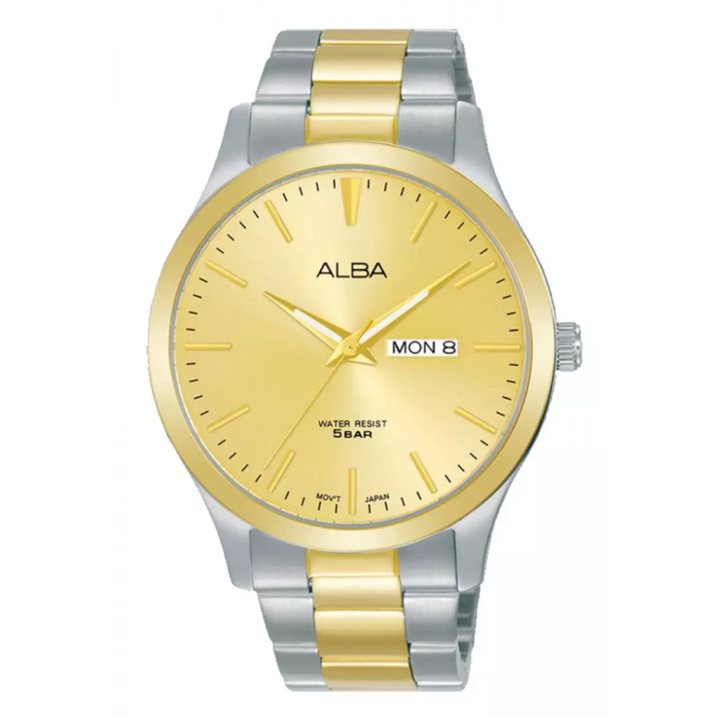 Jam Tangan Alba Pria AJ6126 Kombinasi Gold Original