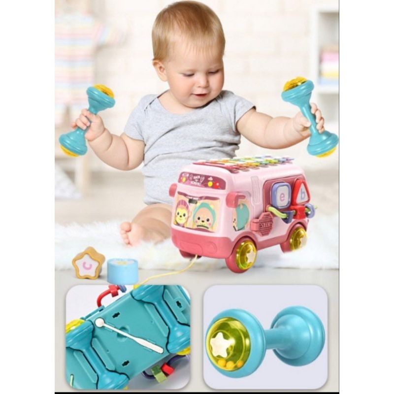MAINAN ANAK XYLOPHONE BUS