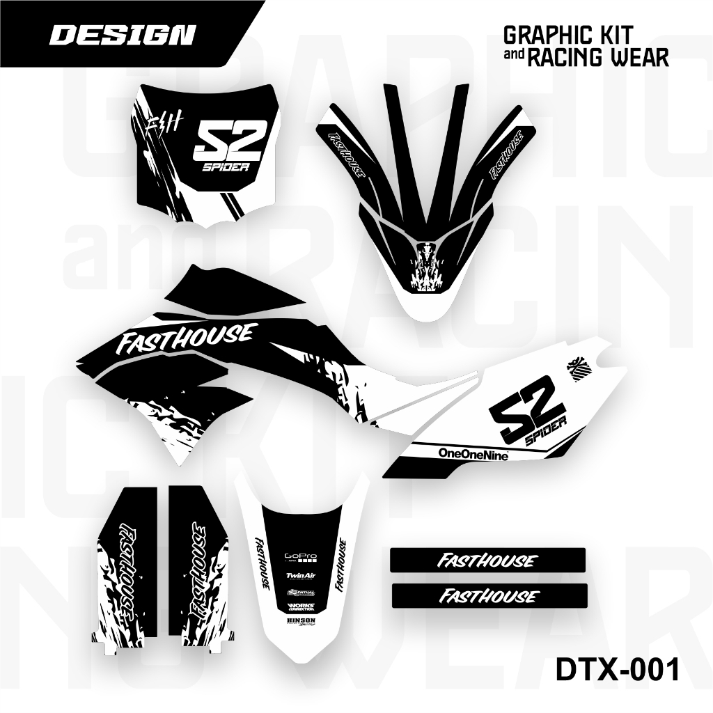 Decal DTRACKER- dtracker full body bisa custom sesuai keinginan