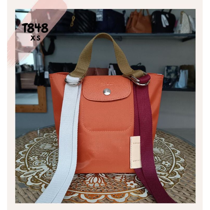 Le Pliage Re-play Carot Tote Bag XS