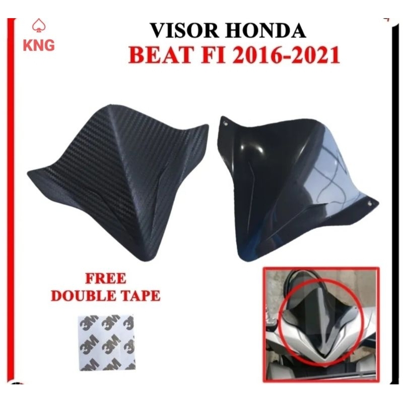 Visor Motor Beat FI Beat ESP Deluxe 2016 - 2021 - Win Shild Beat Anti Pecah