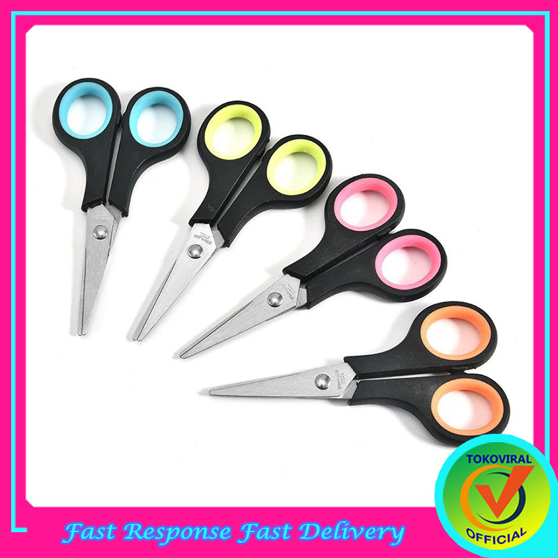 

Gunting Kecil 4.5" Inchi / Gunting Gagang Karet / Gunting Kertas 12 Cm / Gunting Warna / Gunting Ecer Murah / Gunting Tajam / TM-151