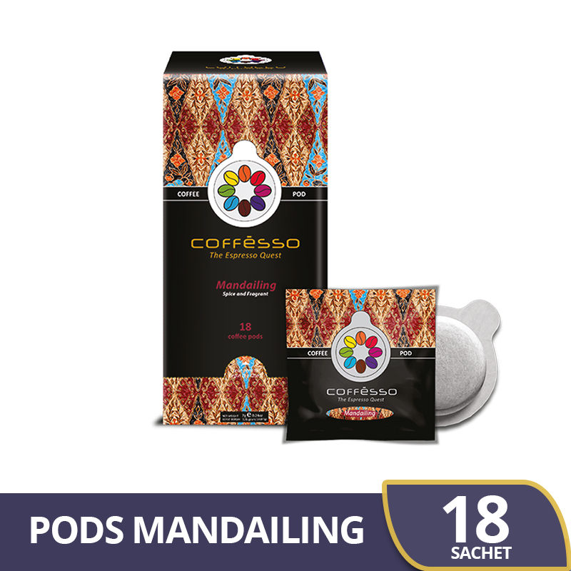 

Coffesso Mandailing Coffee - Kopi Pods Isi 18s