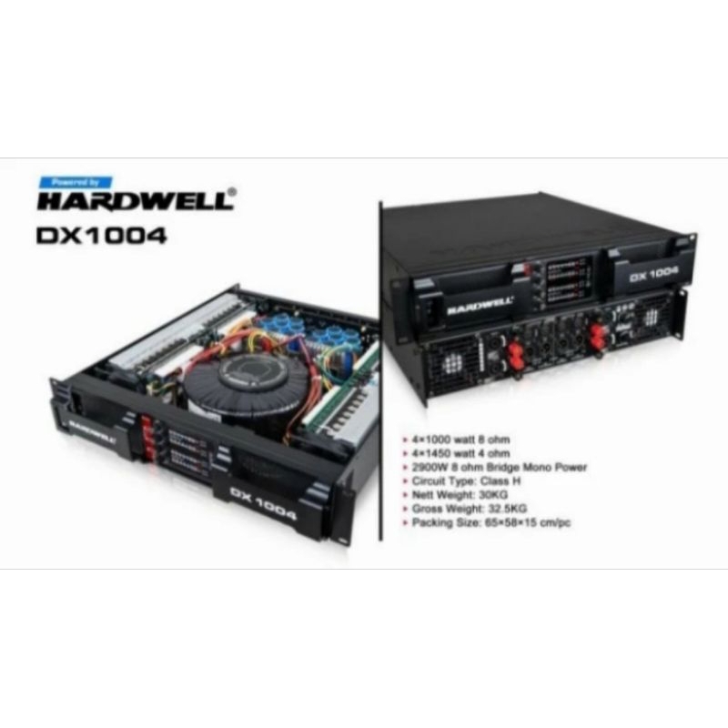 Power Amplifier Hardwell DX1004 / DX 1004 Original 4 Channel Class H