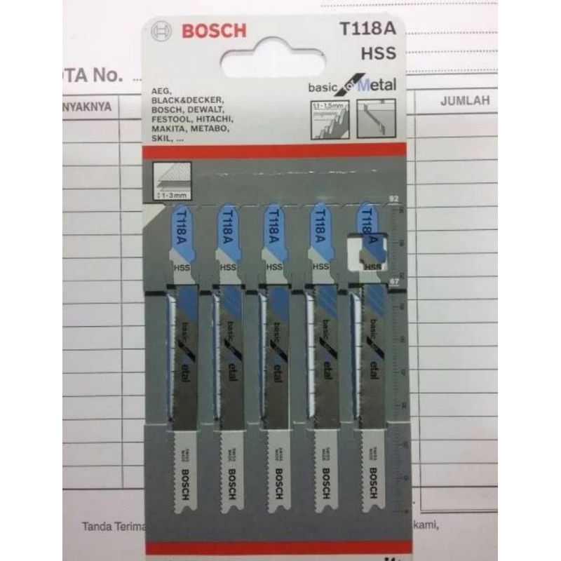 jigsaw blade bosch T118A // Mata Jigsaw Bosch