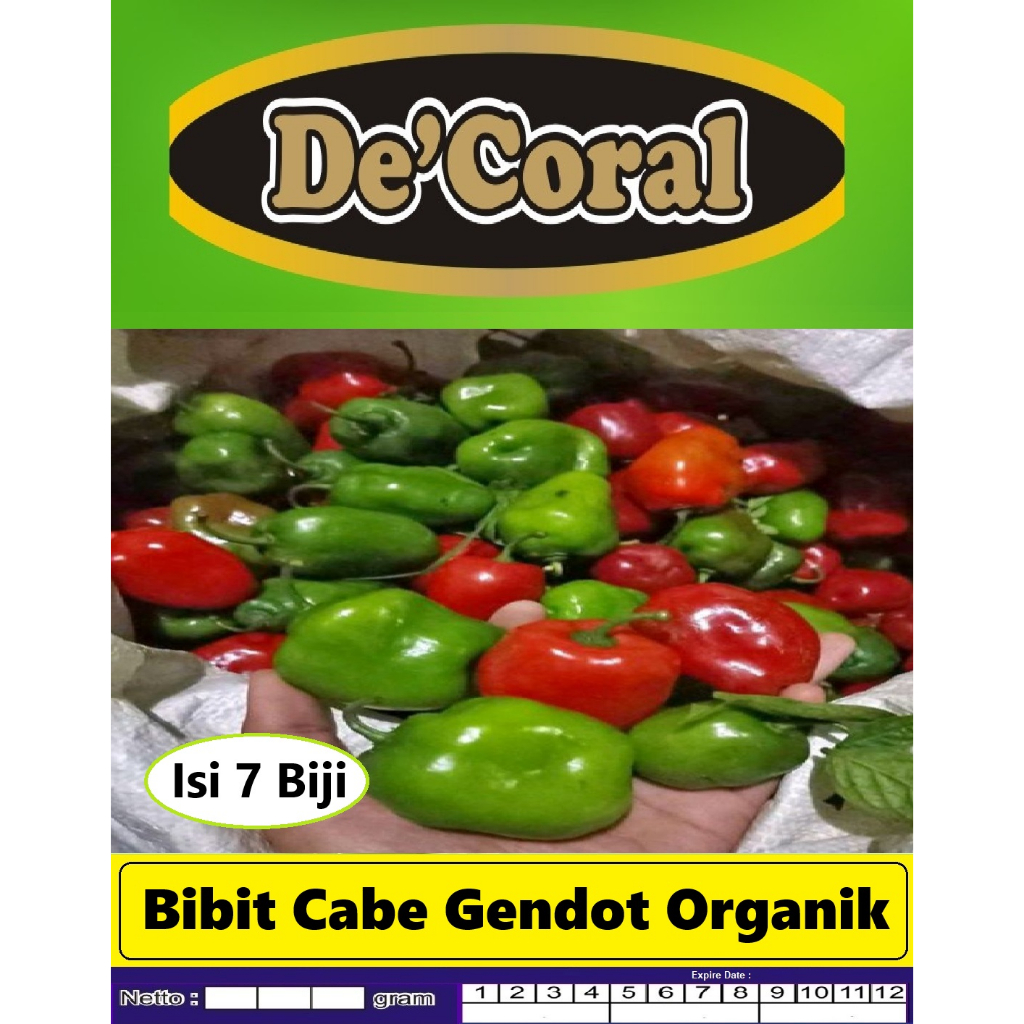 Bibit Cabe Gendot Organik | Biji Benih Cabe Gendot Organik