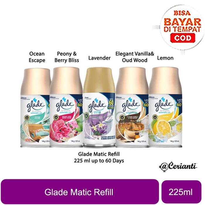 GLADE AUTOMATIC SPRAY REFIL 225mL - Pengharum Ruangan Glade Matic_Cerianti