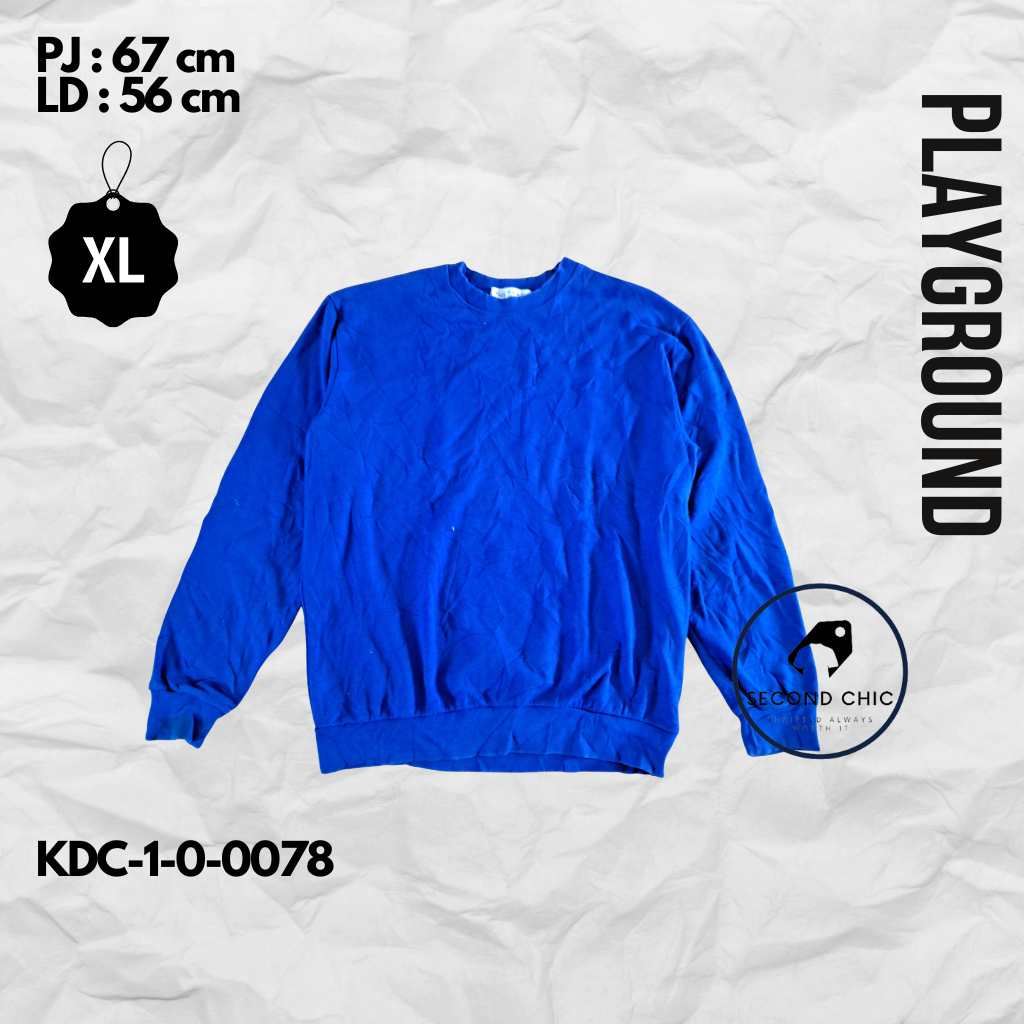 Crewneck PLAYGROUND ORIGINAL | Crewneck Pria | Sweater PLAYGROUND | Crewneck branded | Sweater brand