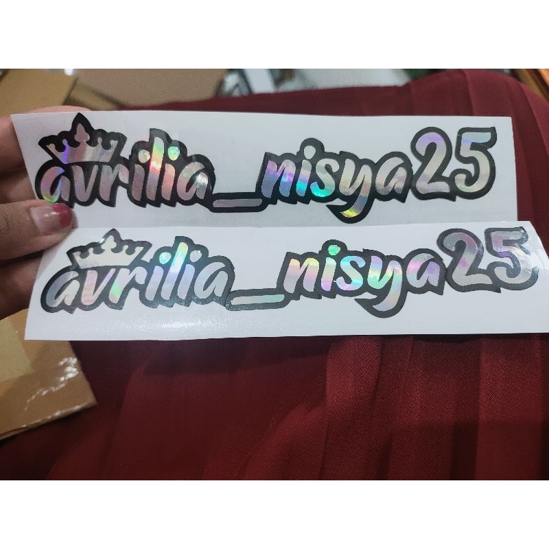 

Stiker hologram 12cm