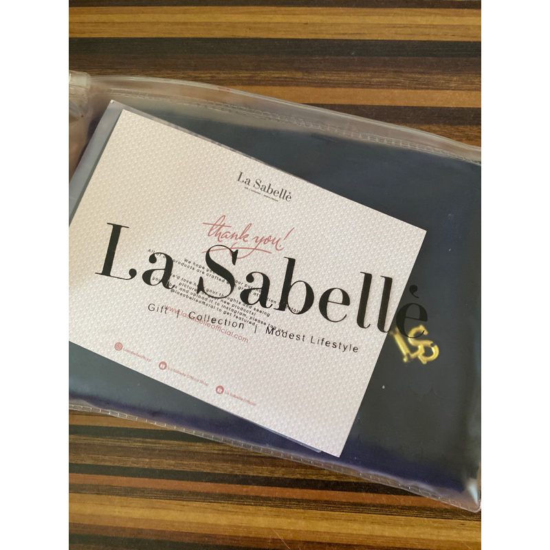 LaSabelle Scarf Polos Navy New (bukan Preloved)