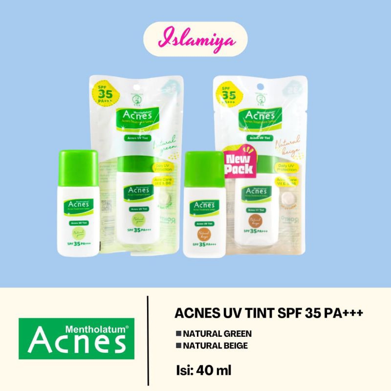 ACNES UV TINT SPF 35 PA+++ 30Gr | Natural Beige | SPF 50 PA++ UV MILD NATURAL COLOR