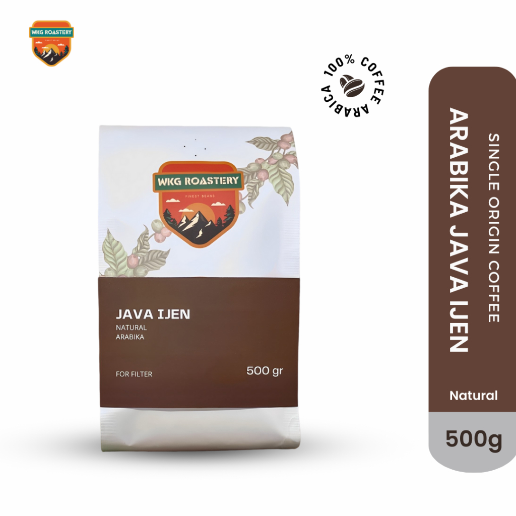 

WKG ROASTERY Kopi Arabica Java Ijen Natural 500gr Kopi Bubuk dan Biji Kopi Utuh