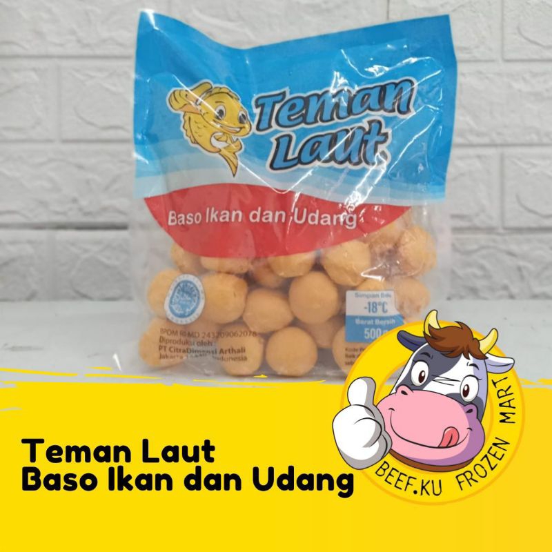 

Teman Laut - Bakso Ikan dan Udang 500GR Frozen Food Halal & Higenis