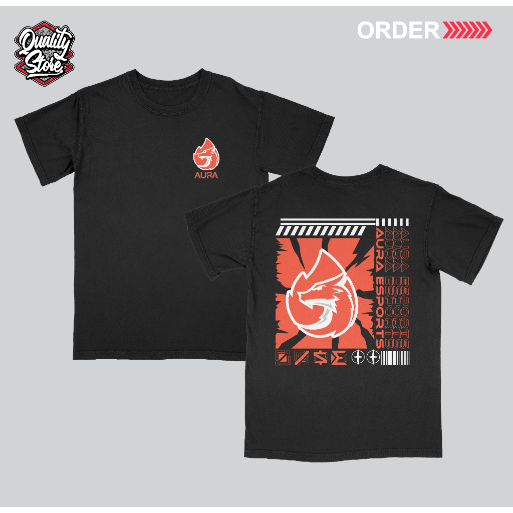 KAOS AURA ML STREETWEAR || 100% COTTON COMBED 24S PREMIUM