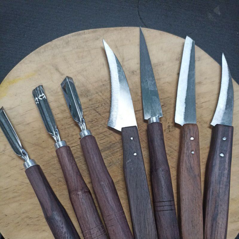 Pisau ukir pisau carving pisau garnish pisau set tumpeng