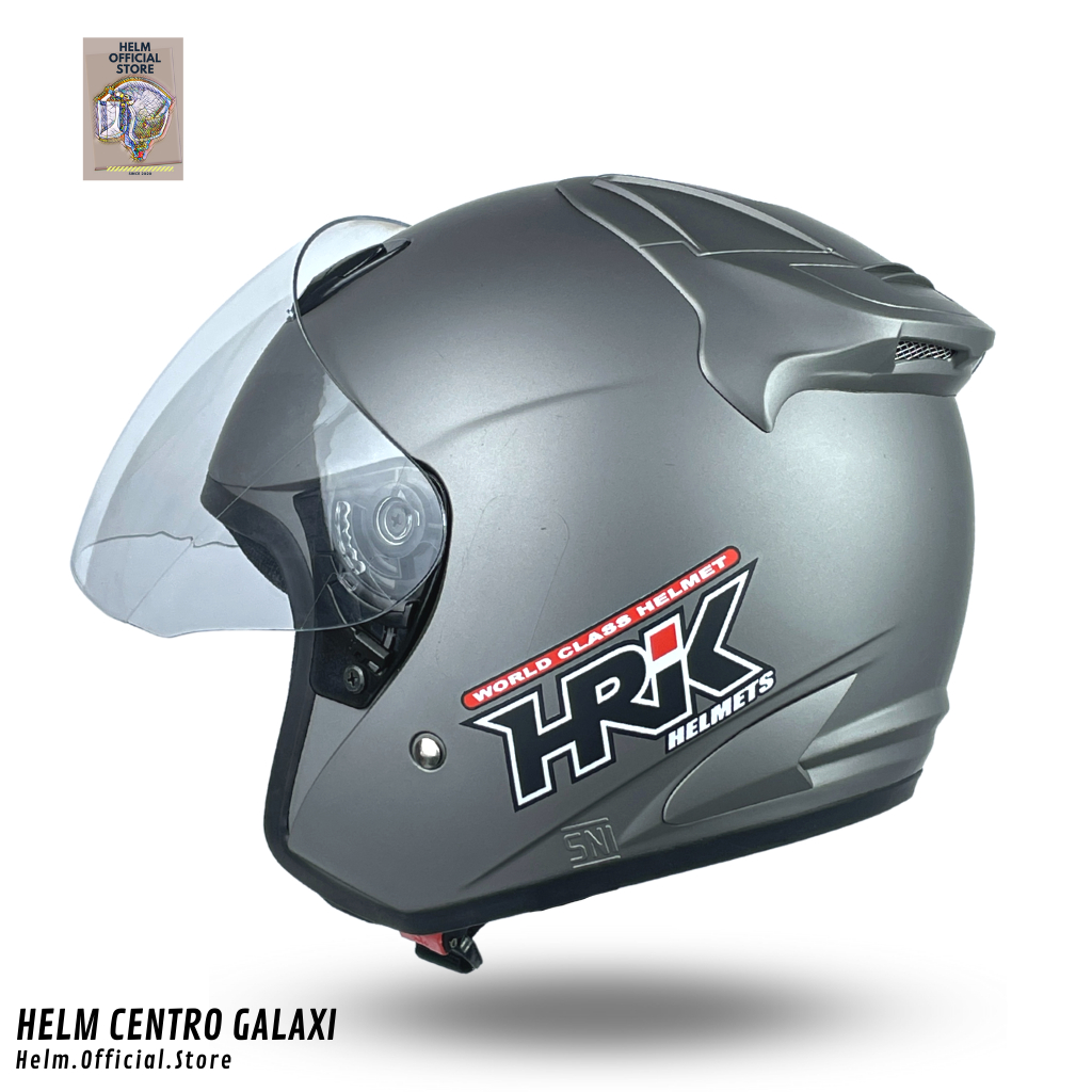 HELM CENTRO GALAXI HRK HALF FACE VISOR CLEAR PRIA WANITA SNI