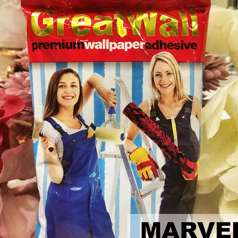 Lem Wallpaper Dinding Vinyl Greatwall Great Wall