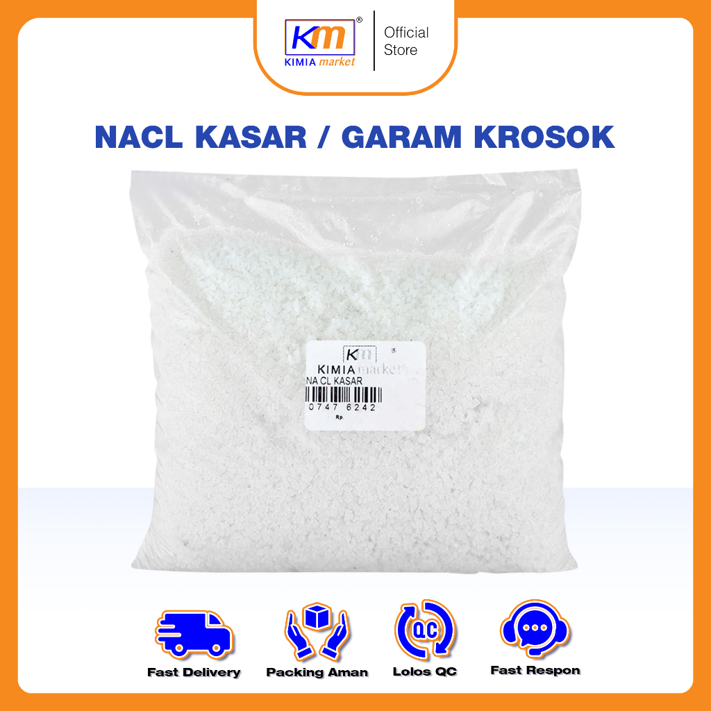 

Garam Krosok / NACL Kasar netto 1kg / Garam Kasar / Garam Terapi