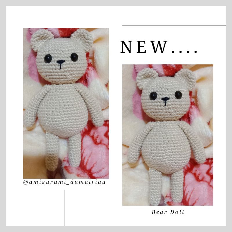 boneka rajut beruang