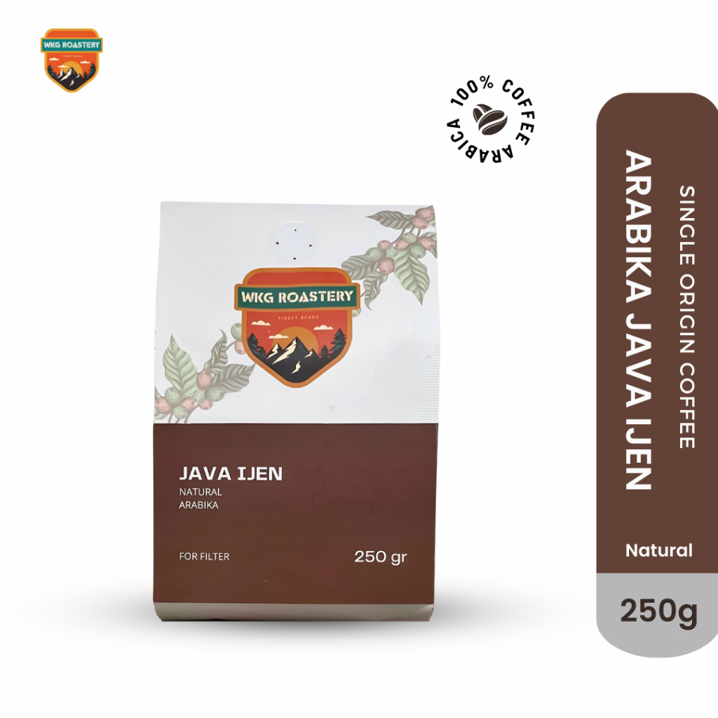 

WKG ROASTERY Kopi Arabica Java Ijen Natural 250gr Kopi Bubuk dan Biji Kopi Utuh