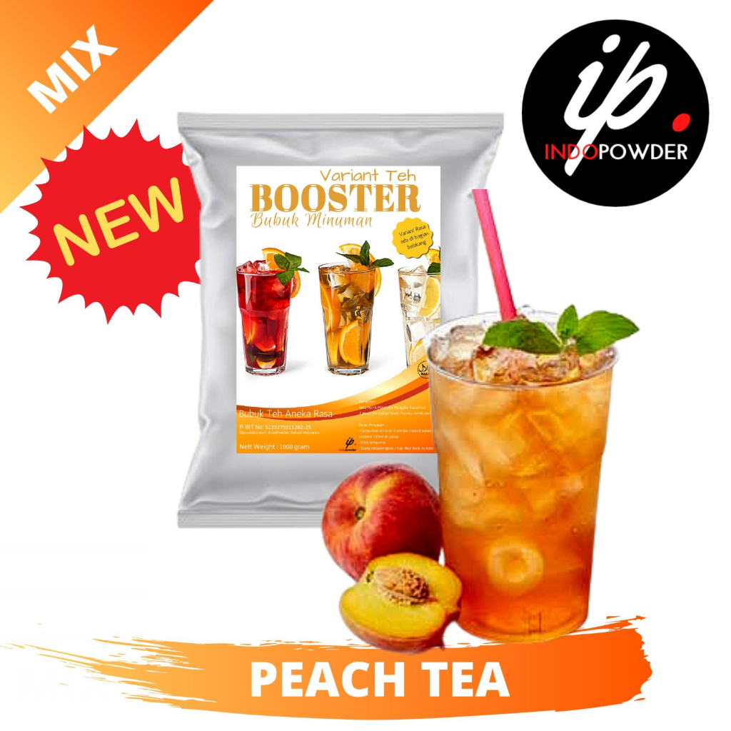 

BOOSTER Bubuk Minuman PEACH TEA 1Kg - Bubuk PEACH TEA 1Kg - PEACH TEA Bubuk 1Kg - PEACH TEA Powder