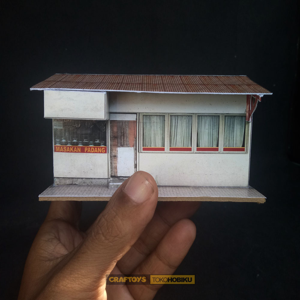 DIORAMA DIECAST - MINIATUR RUMAH MAKAN PADANG