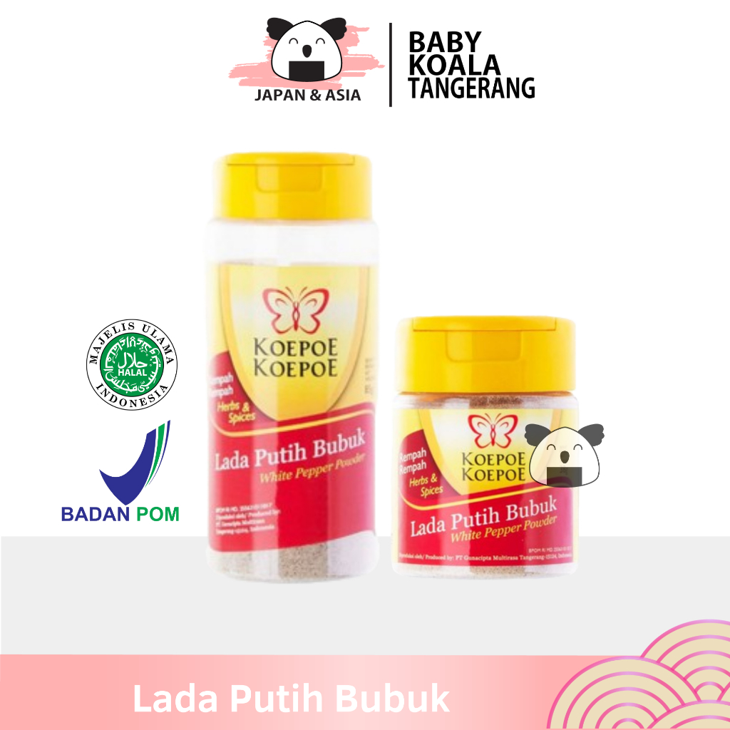 

KOEPOE Lada Putih Bubuk 38 g Halal | White Pepper Powder