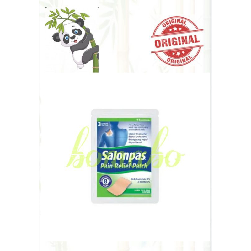 Koyo SALONPAS Pain Relief Patch isi 3 lembar /  koyo pereda nyeri otot dan sendi