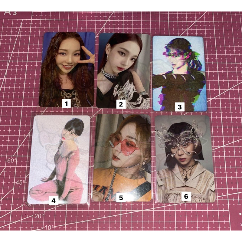 [READY] PHOTOCARD AESPA KARINA GISELLE WINTER SAVAGE BLACK MAMBA EPOXY