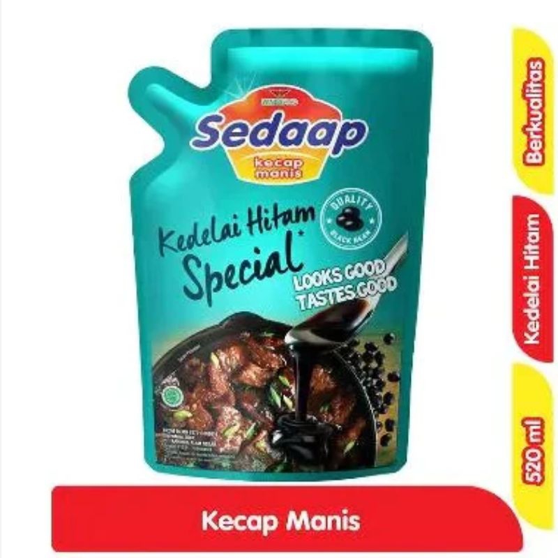 

Sedaap Kecap manis kedelai hitam 520 ml