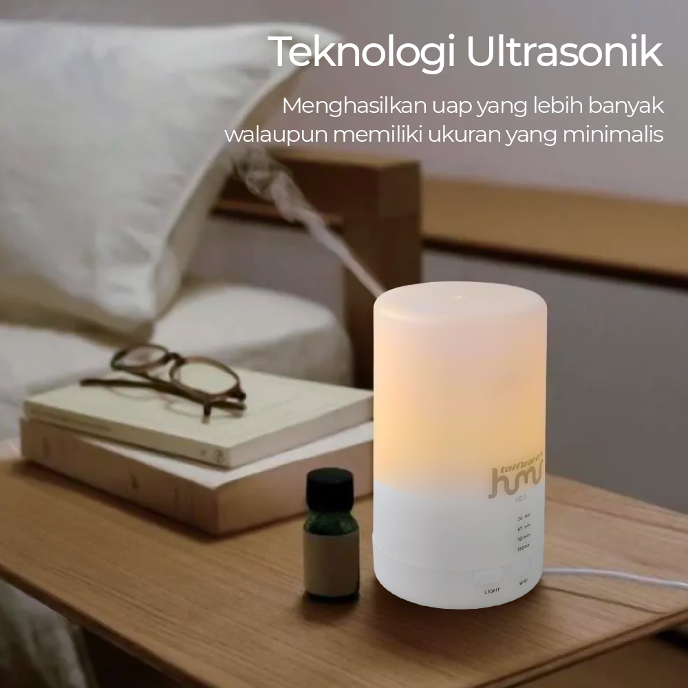 Air Humidifier Taffware Ultrasonic with RGB Lamp Diffuser Aromaterapi Tanpa Kapas