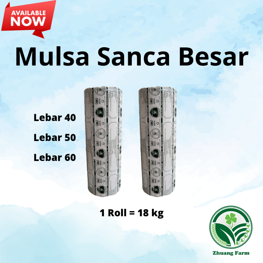 MULSA / PLASTIK MULSA / MULSA HITAM PERAK 1 ROLL 18 Kg / MULSA SANCA / MULSA PERAK / MULSA PLASTIK