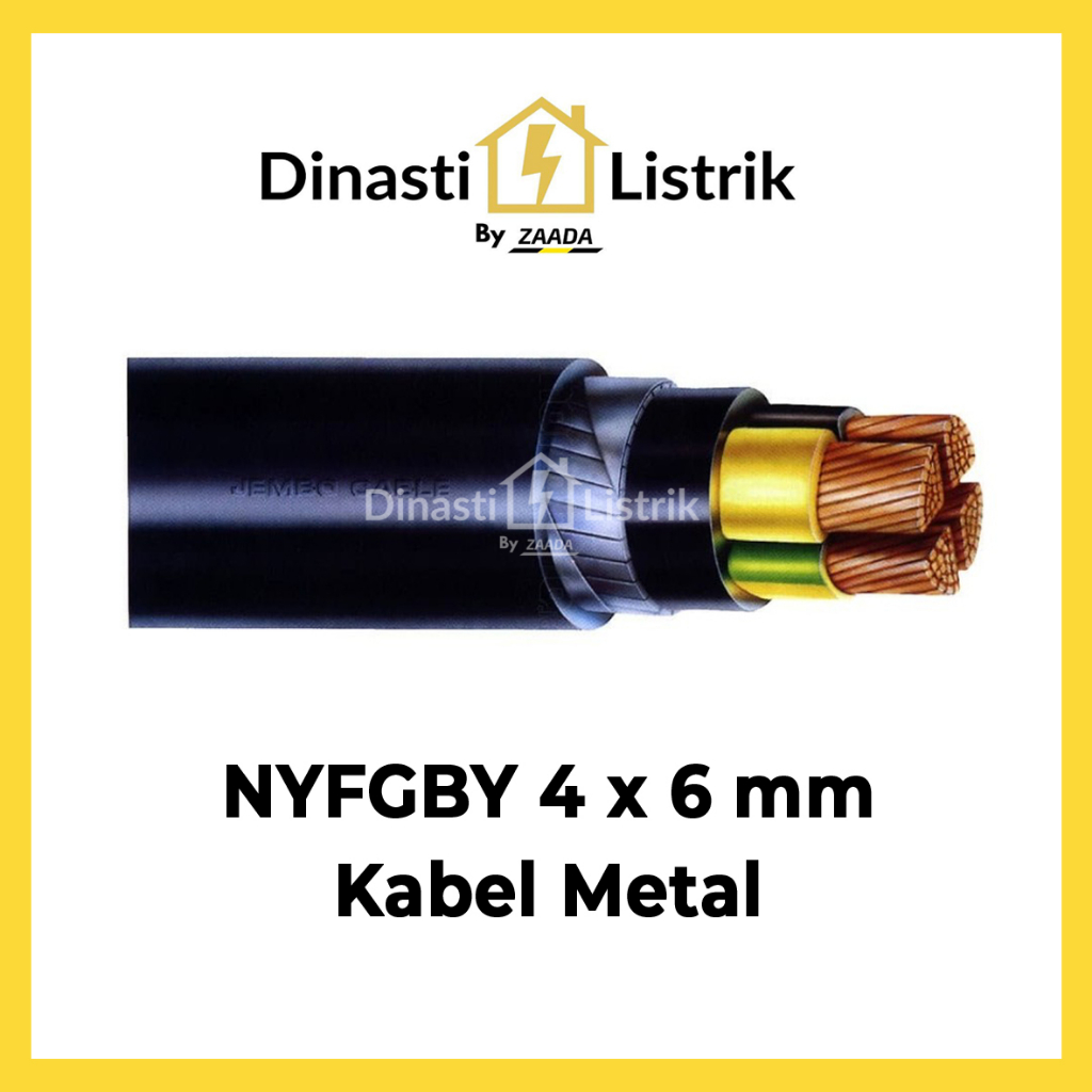 Kabel NYFGBY 4 x 6 Kabelmetal