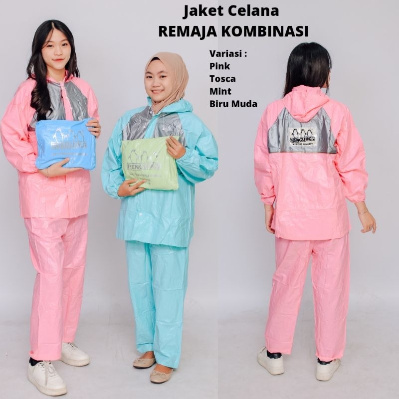Jas Hujan Jaket Celana | REMAJA KOMBINASI Penguin's